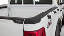 White truck with black tailgate caps - bushwacker ford ranger t6 bed rail caps - black