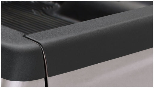 Black side door handle on bushwacker ultimate tailgate caps for volkswagen amarok