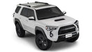 White toyota tacoma with black wheels - bushwacker 4runner pocket style flares 4pc