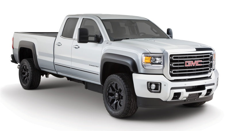 Bushwacker 15-18 GMC Sierra 2500 HD Extend-A-Fender Style Flares 4pc 78.8/97.6in Bed - Black