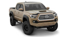 Black toyota tacoma pocket style fender flares - bushwacker 16-18 toyota tacoma