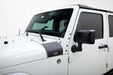 White jeep wrangler jl trail armor cowl guard - black