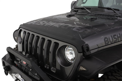 Black bushwacker jeep wrangler rubicon/sport hood stone guard