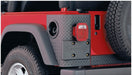 Rugged ridge rear bumper on bushwacker 18-22 wrangler (jl) trailarmor rear corner guard