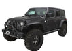 Black jeep wrangler jl unlimited flat style fender flares