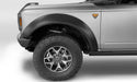 Silver truck with fender flares for ford bronco 4-door - black