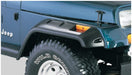 Bushwacker jeep cherokee cutout style flares with black and white bumpers