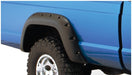 Black fender flare cover on truck - bushwacker 84-01 jeep cherokee cutout style flares