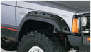 Bushwacker fender flares for jeep cherokee with large tire guard in black