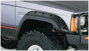 Bushwacker 84-01 jeep cherokee cutout style flares 4pc - black fender flares for jeep wrangler & ford bronco