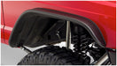 Red truck front fender flares - bushwacker flat style fender flares in black