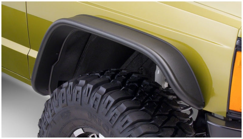 Rugged ridge mud guard for bushwacker flat style fender flares - black