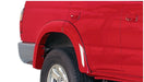 Red truck with white stripe - bushwacker toyota 4runner extend-a-fender style flares 4pc