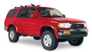 Red truck with black roof rack - bushwacker toyota 4runner extend-a-fender flares black