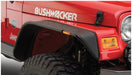 Bushwacker flat style fender flares for jeep tj - black