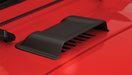 Red jeep wrangler trail armor hood scoop - black