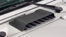 Jeep wrangler trail armor hood scoop with laptop placed on it