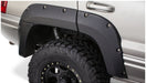 Black fender flare cover on jeep grand cherokee truck