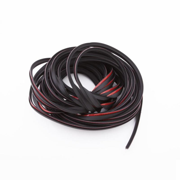 Black and red rubber cable for bushwacker 99-18 universal wiper style double replacement edge trim - 30ft roll