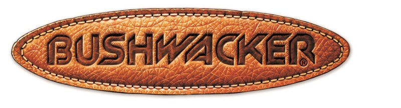 Leather name tag with ’bushwacker pocket style fender flares’ label