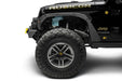 Bushwacker trail armor fender delete kit on rubicon jeep shown