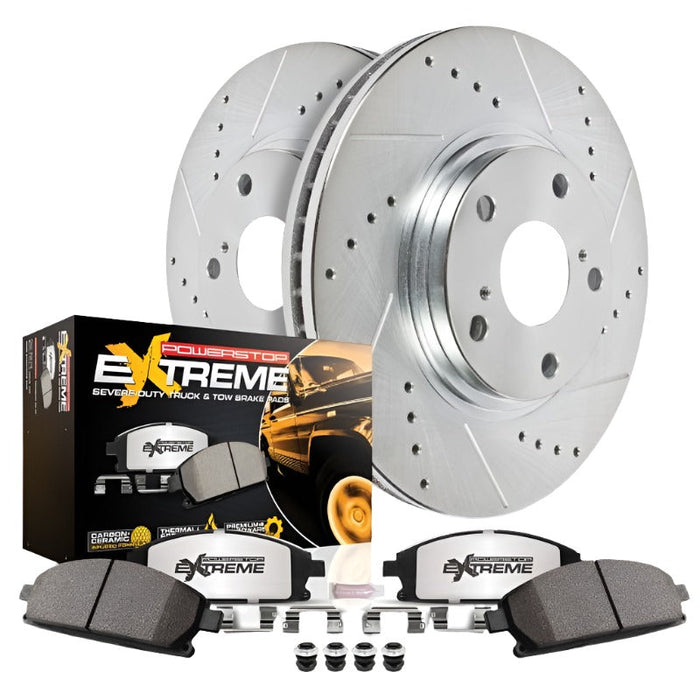 Power Stop 17-22 Ford F-550 Super Duty Rear Z36 Truck & Tow Brake Kit