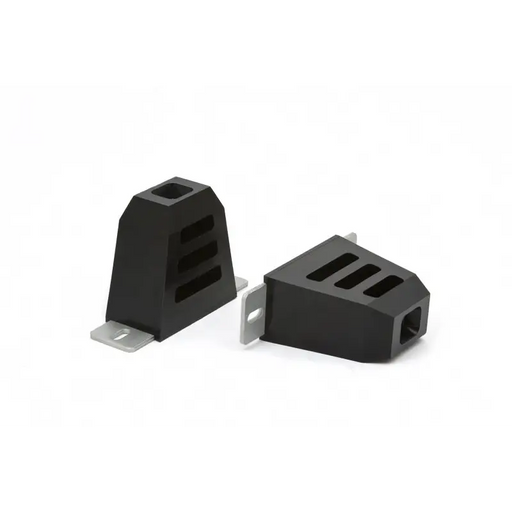 Pair of black plastic square bump stops for Daystar Bump Stop product