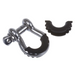 Stainless steel pipe fittings for Daystar D-Ring Shackle Isolator Black Pair.