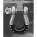 Daystar D-Ring Shackle Isolator Pair - Black and Silver Horseshoes