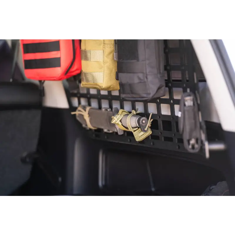 DV8 Toyota 4Runner Molle Panels with Car and Bag of Supplies