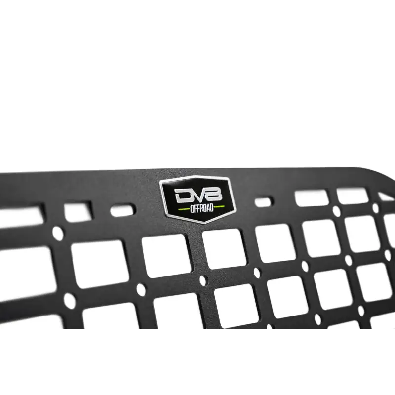 DV8 10-23 Toyota 4Runner Rear Window Molle Panels featuring front bumper plate for jeep.