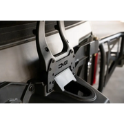 DV8 21-22 Ford Bronco 3rd Brake Light Extension Bracket - front end of black and white truck