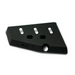 Black plastic A-Pillar Pod Light Mount for Ford Bronco, with holes.
