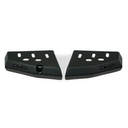 Pair of black front bumpers for BMW E90.