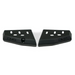 Pair of black front bumpers for BMW E90.