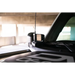 DV8 Ford Bronco A-Pillar Pod Light Mounts with built-in radio on car