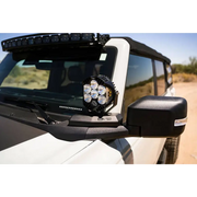 DV8 Ford Bronco A-Pillar Pod Light Mounts with Side Mirror Light