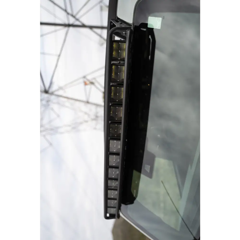 DV8 21+ Ford Bronco Curved Light Bracket rear view mirror alt=text.