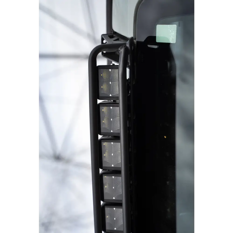 Ford Bronco light bracket with rear view mirror and black door handle