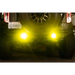 DV8 3-Inch Elite Series LED Amber Flush Mount Pod Lights on Yellow LED Jeep Wrangler.