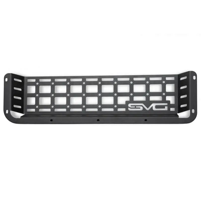 Black license plate on white background for DV8 Offroad 03-09 Lexus GX 470 Molle Door Pocket.
