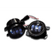 DV8 Offroad 07-18 Jeep Wrangler JK 4in 30W LED Replacement Fog Lights - Pair of black LEDs for front of car