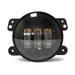 DV8 Offroad 07-18 Jeep Wrangler JK 4in 30W LED Replacement Fog Lights featuring a black round LED with white light