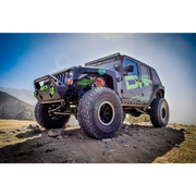 DV8 Offroad Jeep Wrangler JK Front Aluminum Inner Fender - Black - Big truck on display