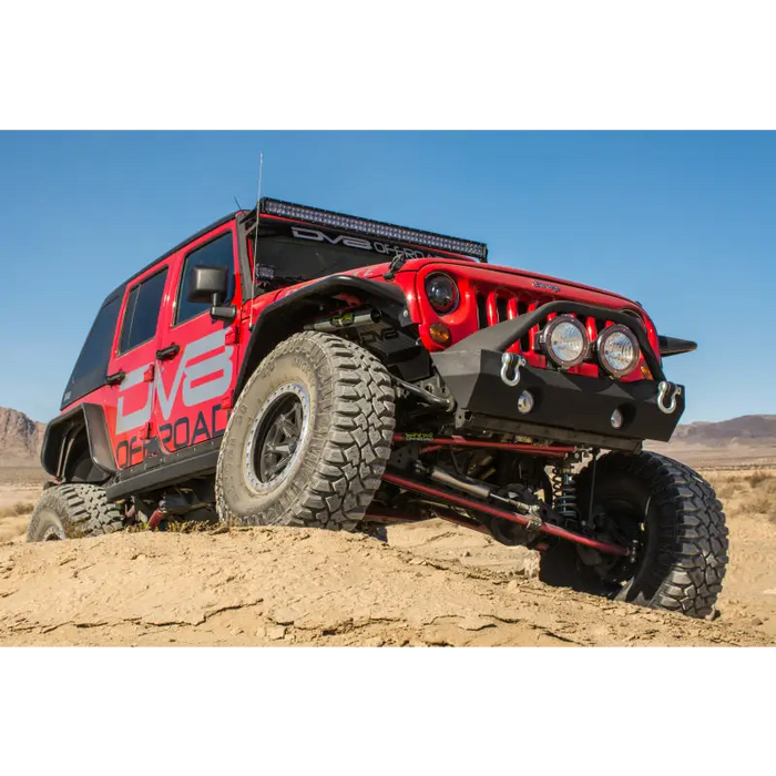 DV8 Offroad 07-18 Jeep Wrangler JK Front & Rear Flat Tube Fenders - a great addition for a jeep