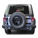 Black Jeep Wrangler JK rear bumper with tire cover