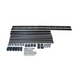 Black aluminum bumper bars for Jeep Wrangler JK on DV8 Offroad full-length Roof Rack