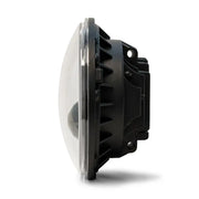 DV8 Offroad Jeep Wrangler JK LED projector headlights with black plastic camera lens