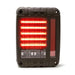 Rear light with red LEDs on DV8 Offroad 07-18 Jeep Wrangler JK Octagon LED Tail Light