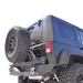 Black Jeep Wrangler JK Rear Aluminum Bumper with Tire Carrier